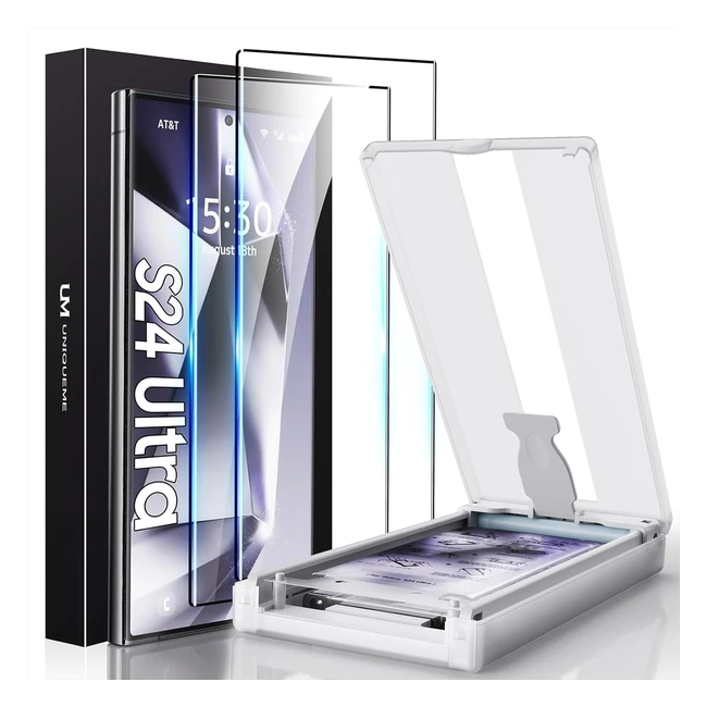 Protection écran Samsung Galaxy S24 Ultra 2 pièces 7H PET filmsupport empreintes digitales