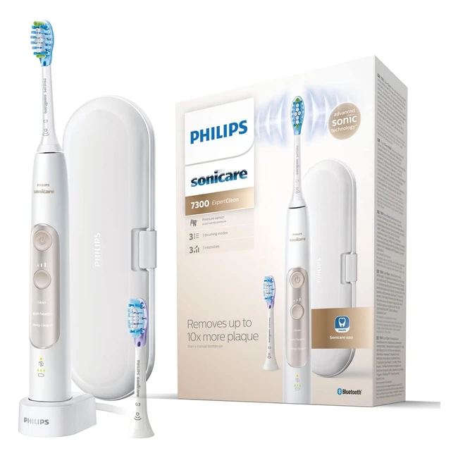Philips Sonicare ExpertClean 7300 Sonic Elektrische Zahnbrste mit App Wei Mo