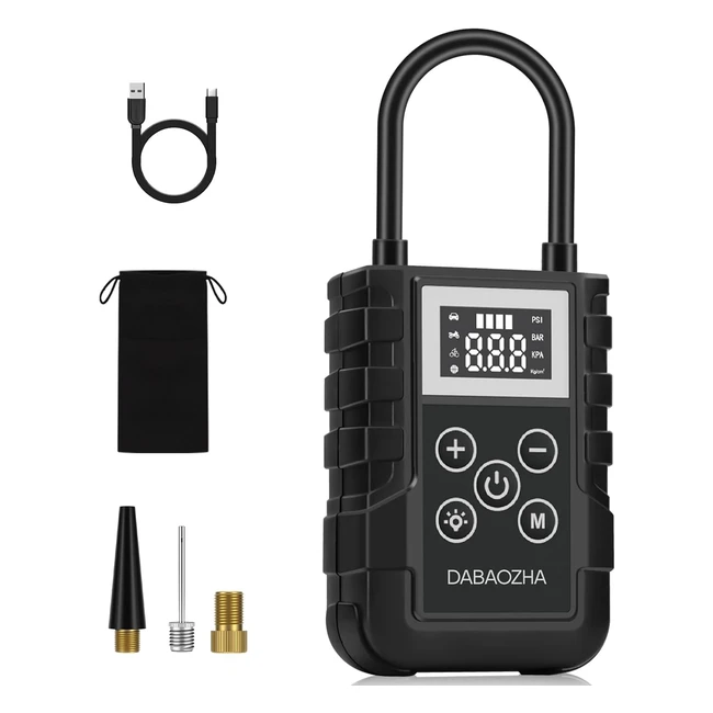 Compresseur Air Portatif Dabaozha 150psi Gonfleur Pneus Voiture Sans Fil