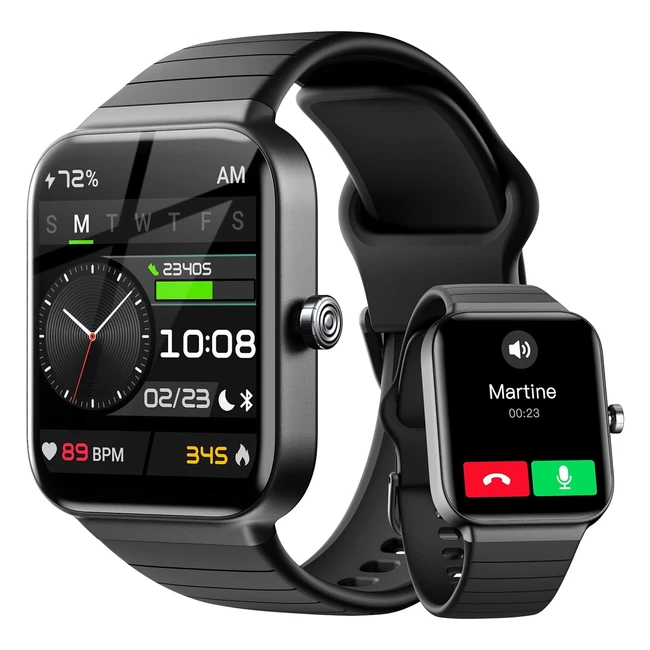 Smartwatch Fitpolo Uomo Donna Alexa Fitness Tracker IP68 Cardiofrequenzimetro SP