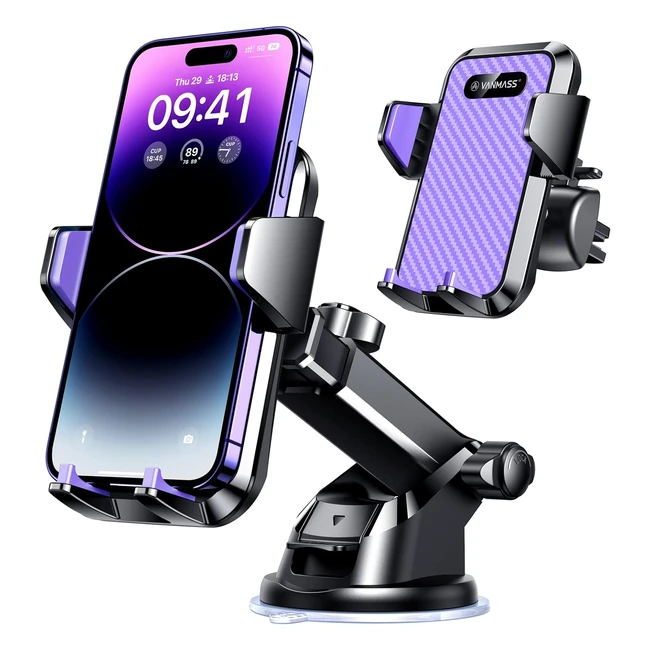 Vanmass Car Phone Holder 2024 Best65 Lbs Strongest Suction Militarygrade Ultimat