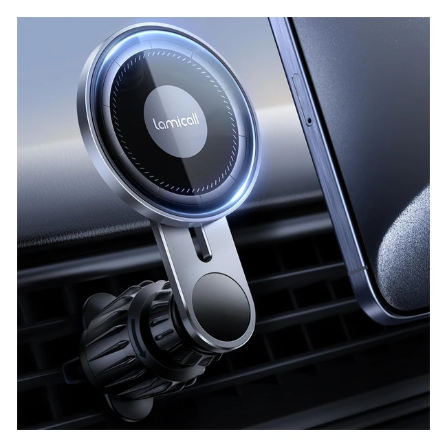 Supporto Auto Lamicall Magsafe Vetro HD Braccio Estensione Gancio Metallico