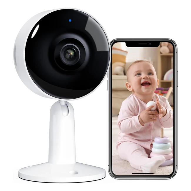 Caméra Surveillance WiFi Intérieure 4MP UHD - Vision Nocturne AI - Compatible avec Alexa