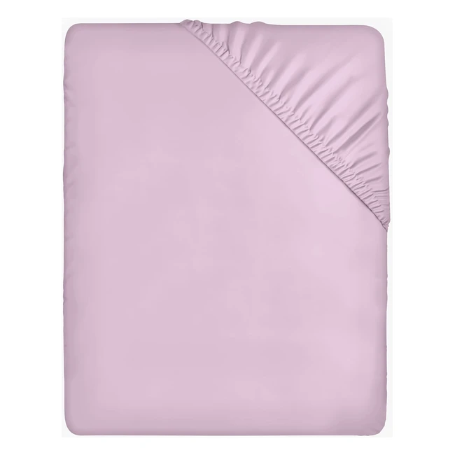 Utopia Bedding Spannbettlaken 160x200cm Lavendel - Premiumqualität
