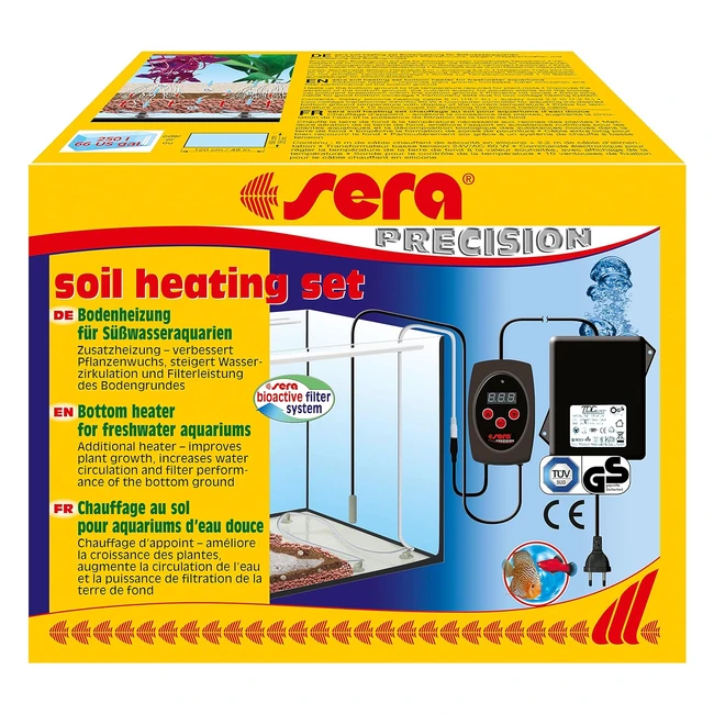 Chauffage au sol Sera pour aquariums d'eau douce - Réf. 1 - Contrôle par ordinateur