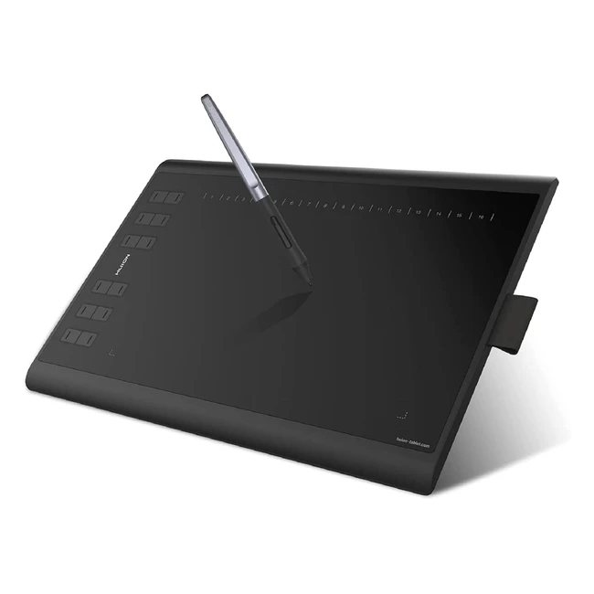 Huion Inspiroy H1060P Graphics Tablet  New 1060 Plus Upgrade  Battery-Free Pen