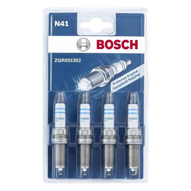 Bujas de nquel iridio Bosch ZQR8SI302 N41 - Kit de 4