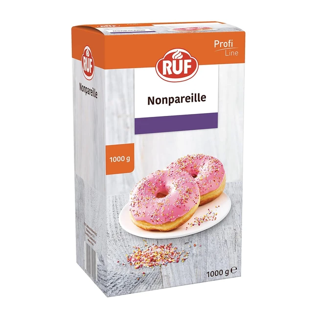 RUF Nonpareille Zuckerperlen in 6 leuchtenden Farben fr Eisbecher Kuchen Muf