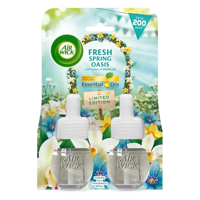 Airwick Plug In Diffuser Refill Fresh Spring Oasis 2x19ml - Lasts 200 Days