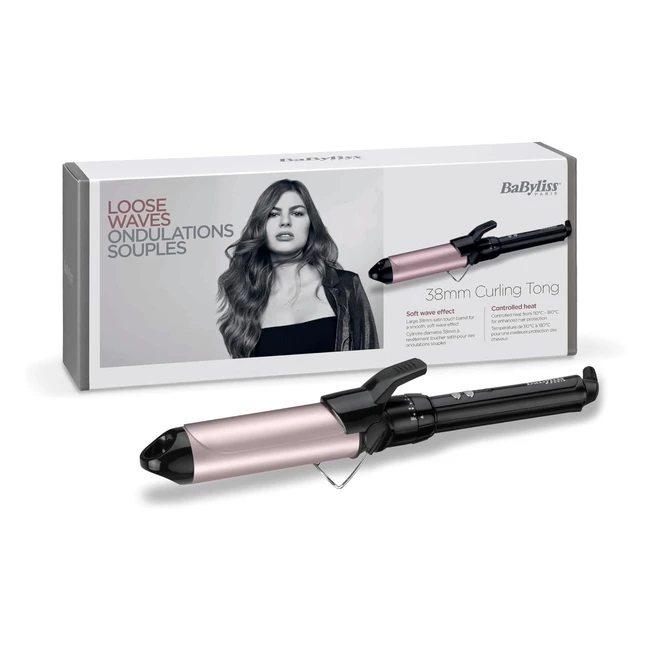 Babyliss Pro Lockenstab 38mm mit Clip und Satin-Touch-Beschichtung