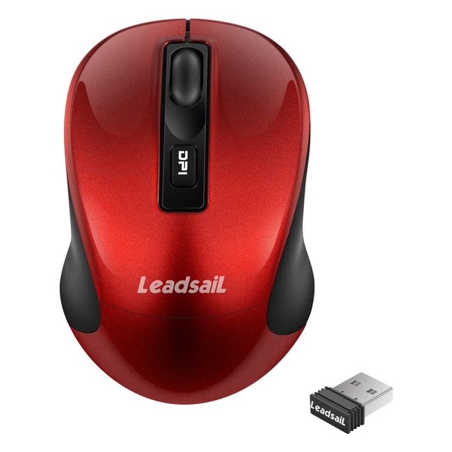 Mouse wireless ergonomico 24g mini ottico silenzioso per laptop - Leadsail LS-001