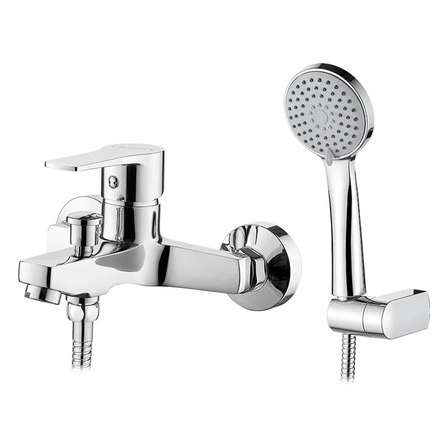 Rubinetto Miscelatore Ibergrif M13057 per Doccia e Vasca con Soffione Regolabile