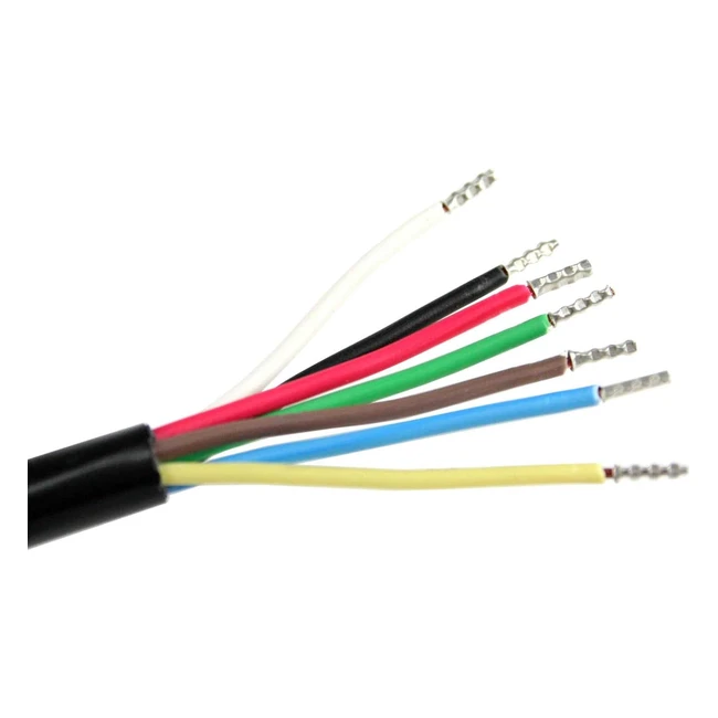 Cble Automobile 7x1 12V Camping Caravane Adaptateur 2m UE Noir i 71892