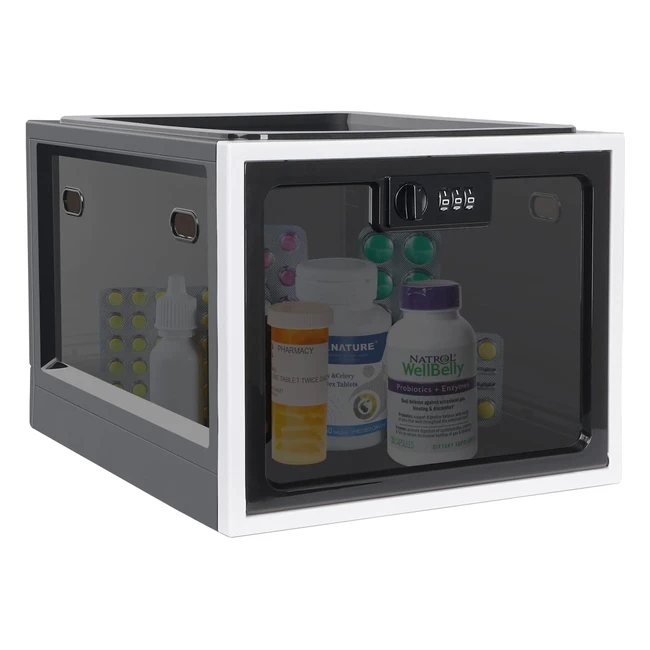 Medicine Lock Box  Lockable Container for Refrigerator  Food Safe  Tablet Pho