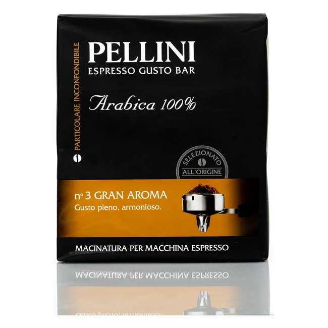 Pellini GustoBar N3 Caffè Macinato 100% Arabica - Tostatura Lenta - 2x250g