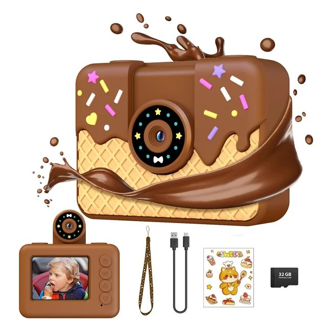 Cmara Infantil Ushining 20MP 1080P Zoom Selfie 20 32GB Regalo Nios