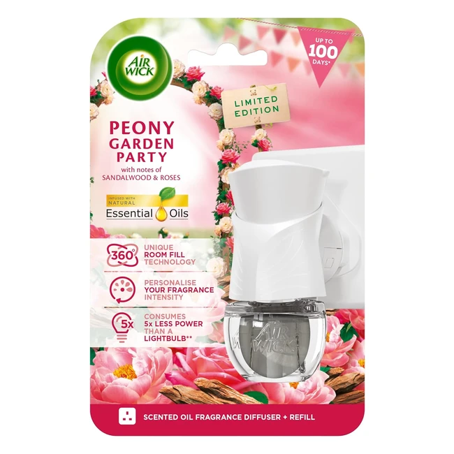 Air Wick Peony Garden Party Plugin Air Freshener Kit 1x Gadget 1 x 19ml