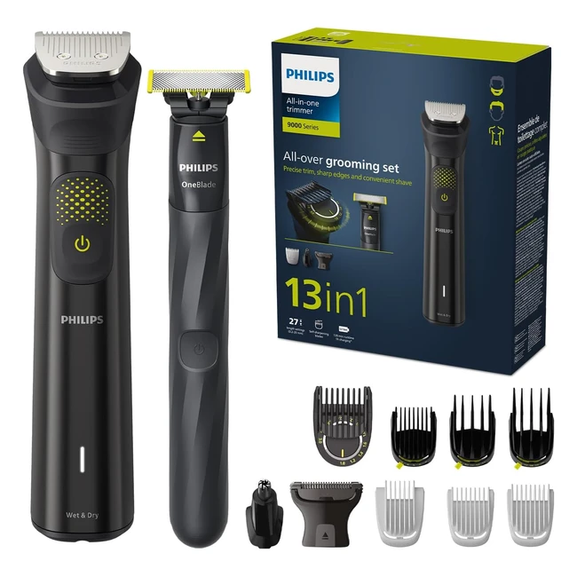 Philips Series 9000 Trimmer 13in1 OneBlade Set MG953015 - Rifinitura Precisa 2