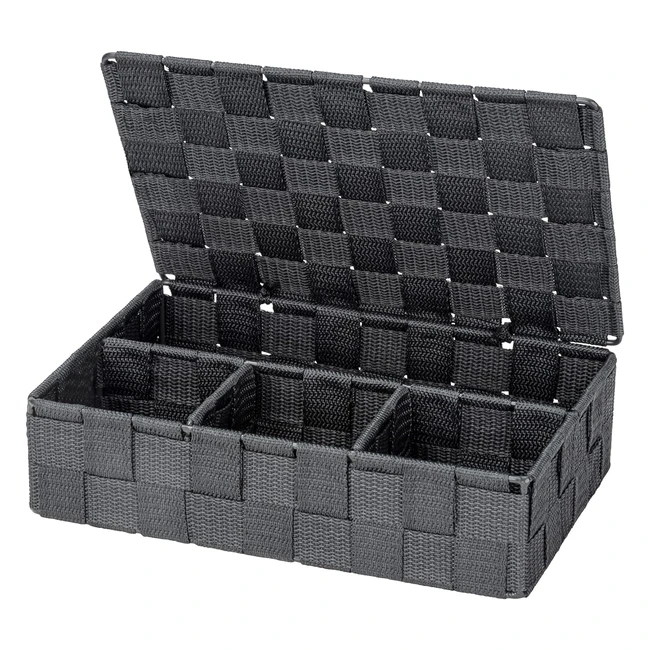 Cesta Bao Wenko Adria Pequea Gris Oscuro - 4 Compartimentos