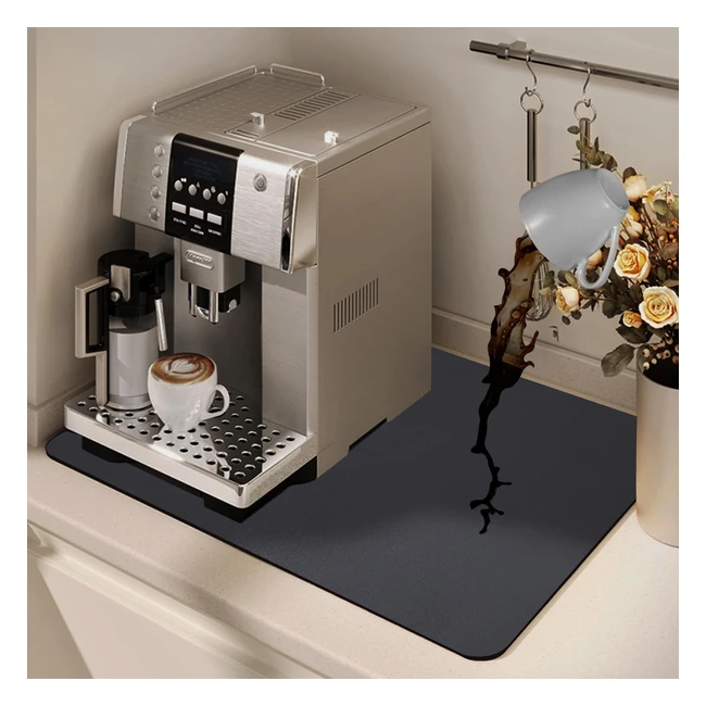 Alfombrilla Escurreplatos Zawaer 40x50cm Super Absorbente Secado Rpido Antides