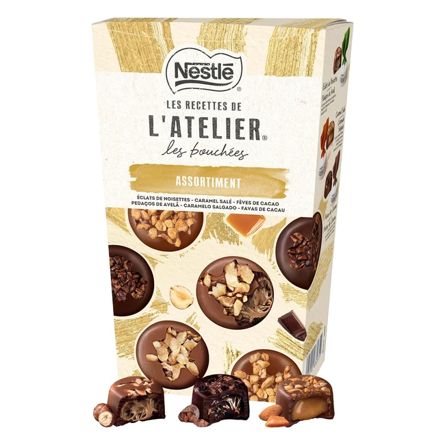 Nestlé Les Recettes de l'Atelier Bouchées Mix Chocolat de Noël 265g