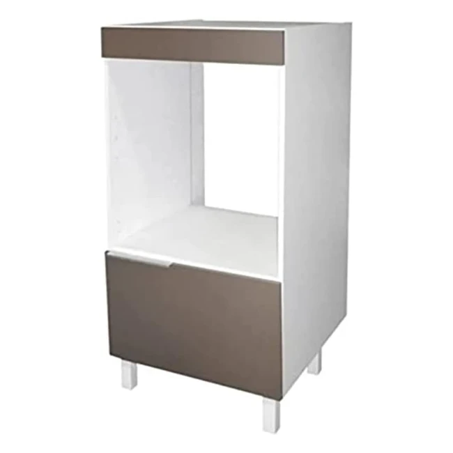 Meuble Demi-Colonne Berlioz Crations CD6FT pour Four Encastrable Taupe 60x60x1