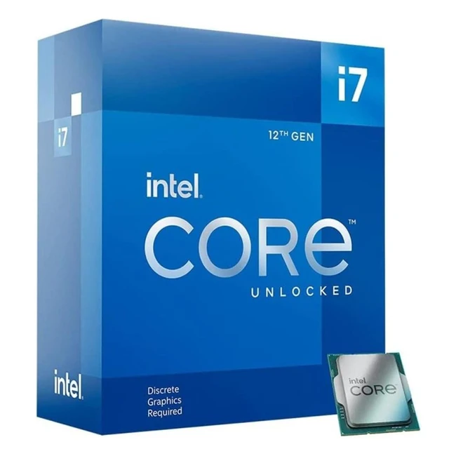 Intel Core i7-12700KF Desktop Processor 12 8P4E Cores Up to 5.0 GHz Unlocked LGA1700 600 Series Chipset 125W