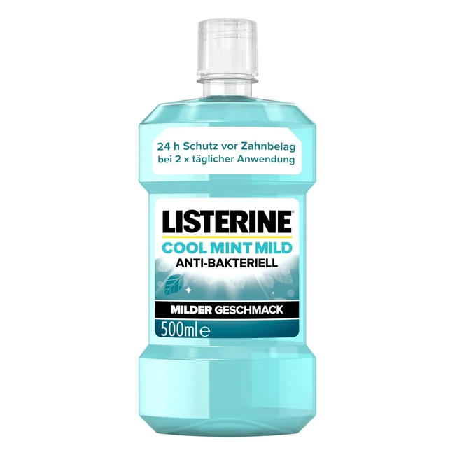 Listerine Cool Mint Mild 500ml antibakterielles Mundwasser mit therischen le