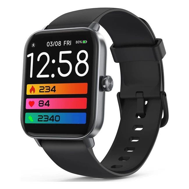 Fitness Watch with Bluetooth Call 247 Heart Rate Blood Oxygen Sleep Step Tracker IP68 Waterproof for Women Men