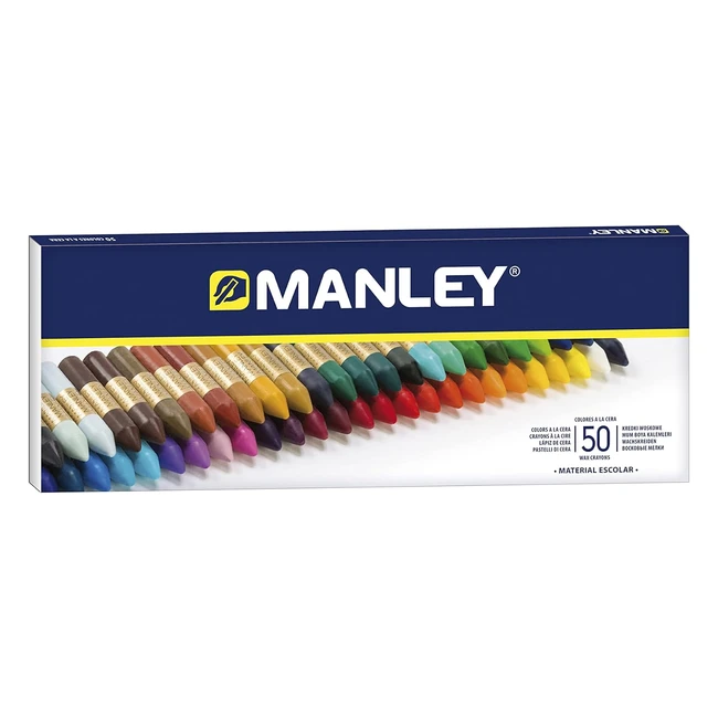 Ceras de Colores Manley - Caja 50 Unidades - Set Profesional