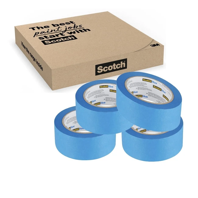 Ruban de masquage ScotchBlue 36mm x 41m 4 rouleaux - Peinture et décoration intérieur/extérieur