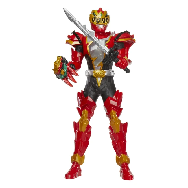 Power Rangers Dino Fury Ranger Rosso 30 cm - Con 2 Accessori - Da 4 Anni