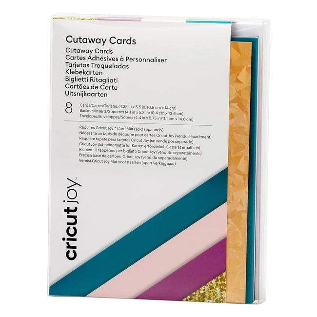 Cricut Cutaway Cards Corsage 108cm x 14cm 425 x 55 8-Pack - Use Joy 2008858