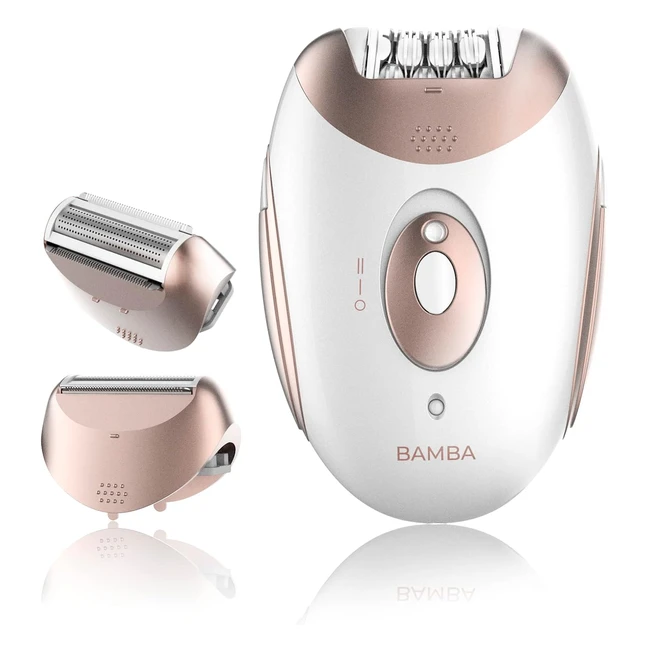 Cecotec Bamba Skincare Depilaction kabelloser Epilierer Lithiumbatterie 40 Minuten Akkulaufzeit wasserdicht austauschbare Köpfe 2 Geschwindigkeitsstufen kabelloser Modus