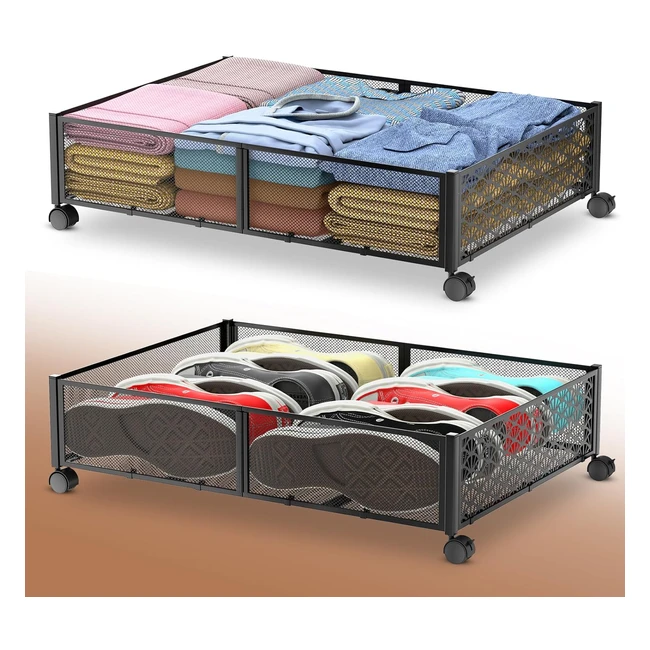 Contenitore Sottoletto Pieghevole Organizer 2 Pack - Innotic