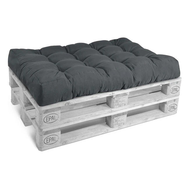 Beautissu Palettenkissen Style 1x Sitzkissen 120x80 cm - Gepolsterte Europalette