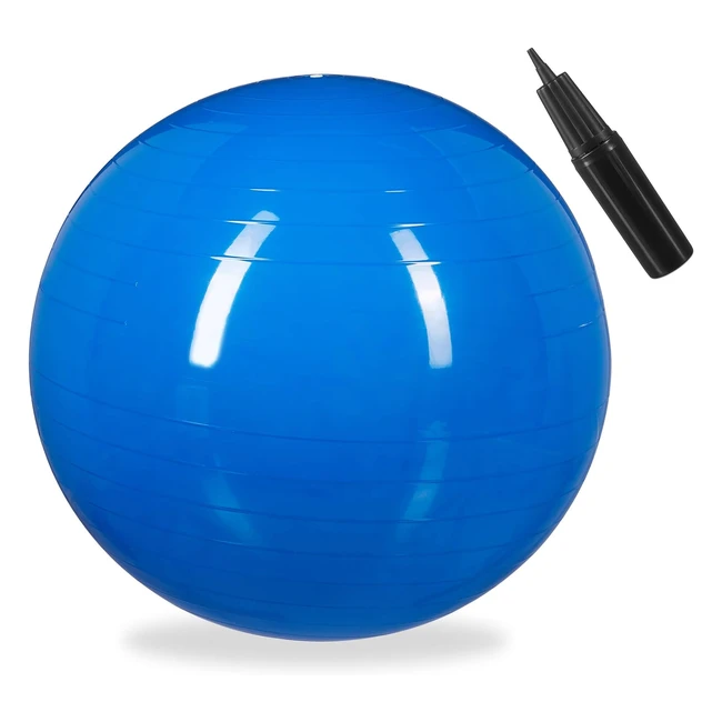 Palla Fitnessball Yoga Pilates 65cm - Relaxdays #Ginnastica #Yoga #Pilates