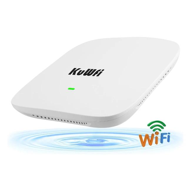 KuWFi Punto de Acceso WiFi Dual Gigabit 6 1800 Mbps 24GHz5GHz LAN PoE GB
