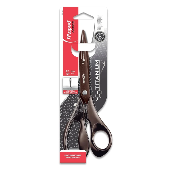 Tijeras de Oficina Maped Expert Titanium 21cm - Ultra Resistentes