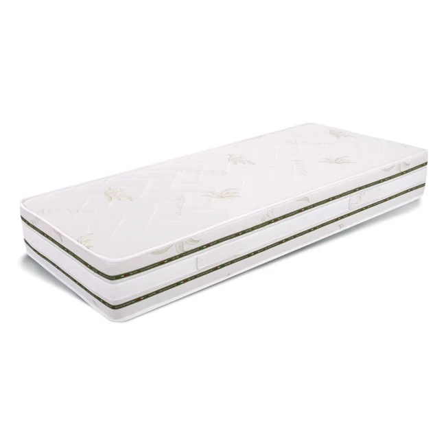 Materasso Singolo MemoryFoam 90x195 - Altezza 25 cm - Aloe Vera - Top 25