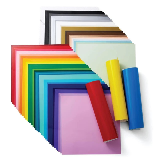 Cricut Vinyl Ultimate Sampler - Permanent - 70 ct - Easy to Weed - Effortless to Apply