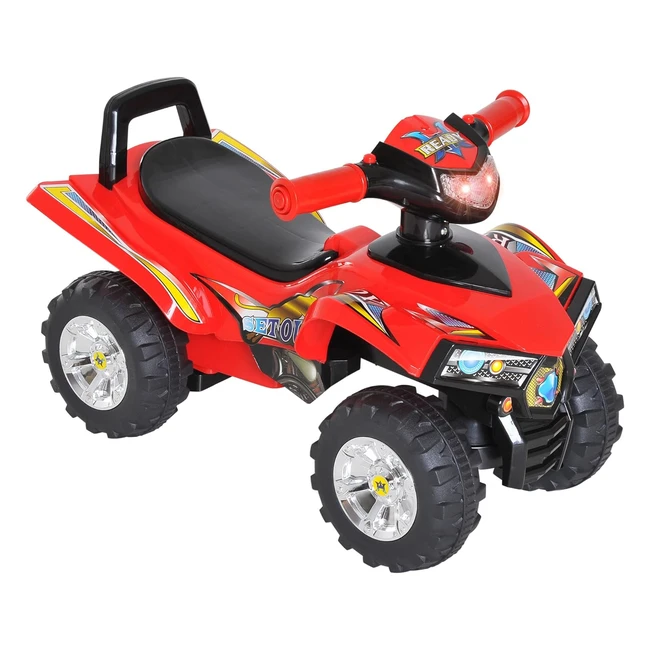Porteur enfants quad HOMCOM 1236 mois - Effets lumineux et sonores