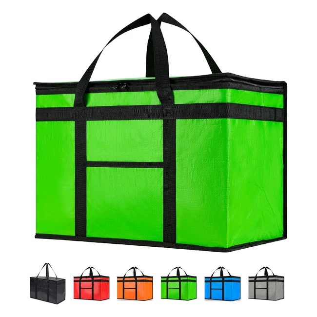 NZ Home Pro Durable XXL Insulated Cooler Bag and Food Warmer - Green Commercial 