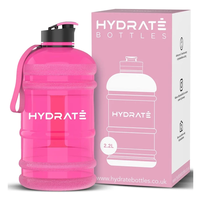 Hydrate XL Jug 22L Water Bottle BPA Free Flip Cap Leak Proof Big Water Bottle Ideal for Gym Adults