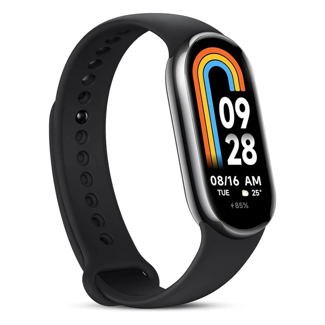 Xiaomi Smart Band 8 Smart Watch 162 Amoled Screen 16 Days Battery Life Fitness Tracker 150 Sports Modes 5ATM Black