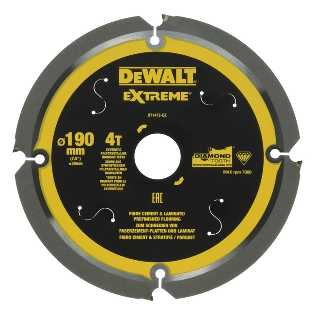 Dewalt DT1472QZ Hojas para Corte Multimaterial Fibrocemento 190x30mm x4D