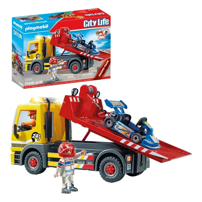 Playmobil 71429 Dépanneuse avec Quad Camion de Remorquage - Univers des Véhicules pour Enfants