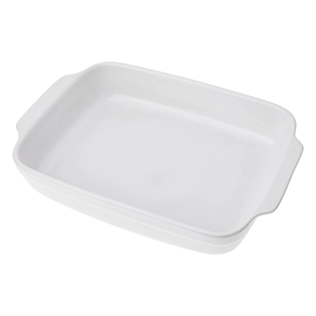 Fuente para Horno Cerámica Blanca 365cm - Crealys Ref. 235