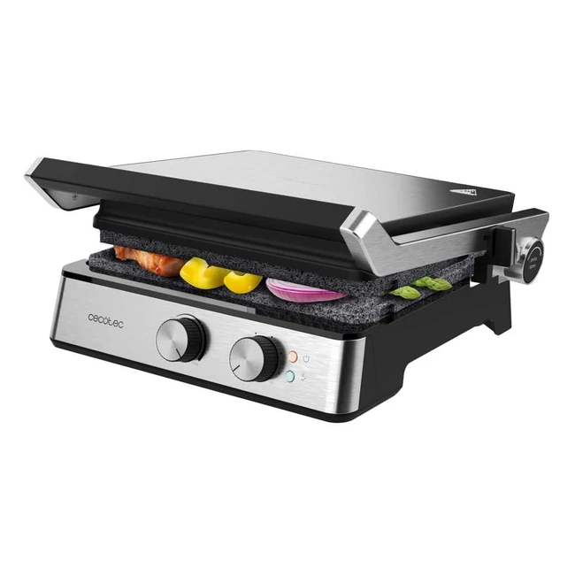 Cecotec Elektrogrill RocknGrill Blaze 2400 W mit Rockstone-Beschichtung 180 
