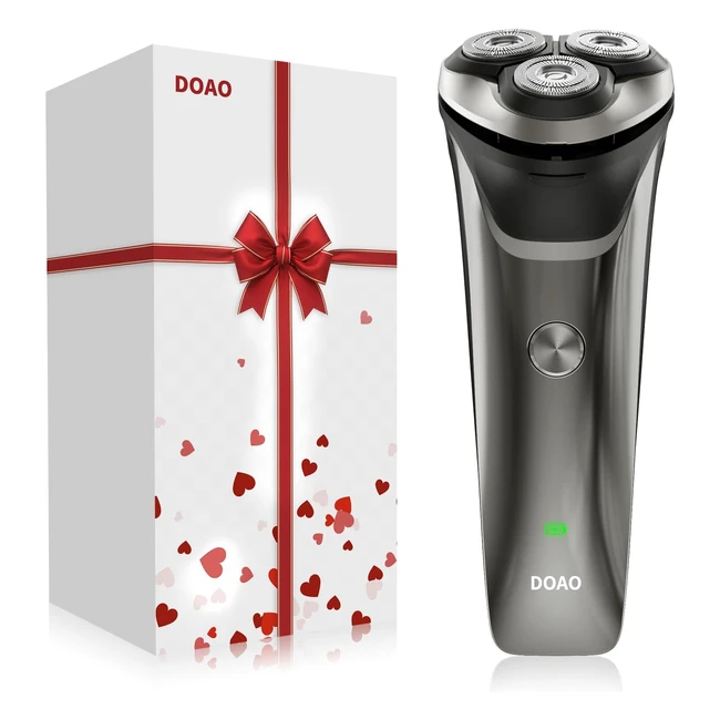 DOAO Electric Razor for Men 2024 Upgraded Shavers Cordless Waterproof Rotary Wet & Dry USBC Port A3